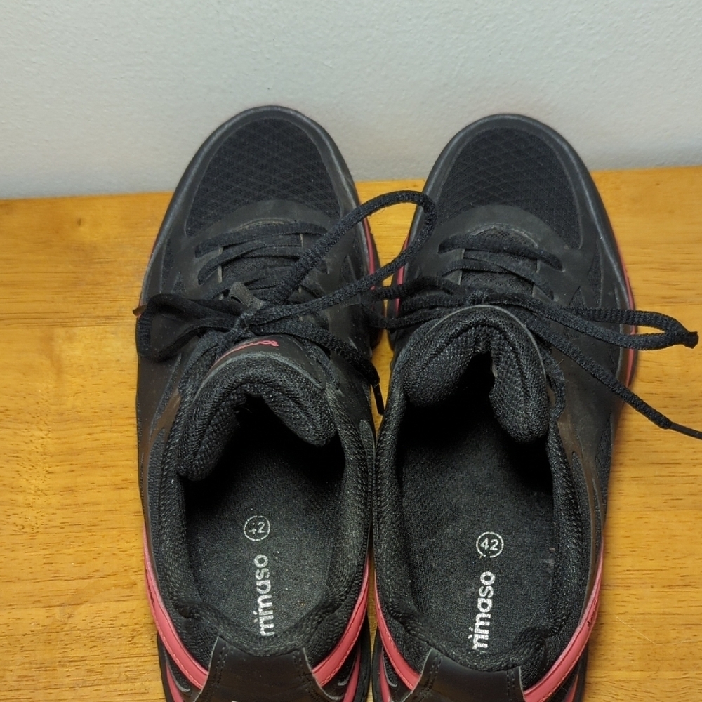 Tommaso Venezia Indoor Cycling Shoes with Cleats Black Pink Women's Size 10.5 - Picture 5 of 7